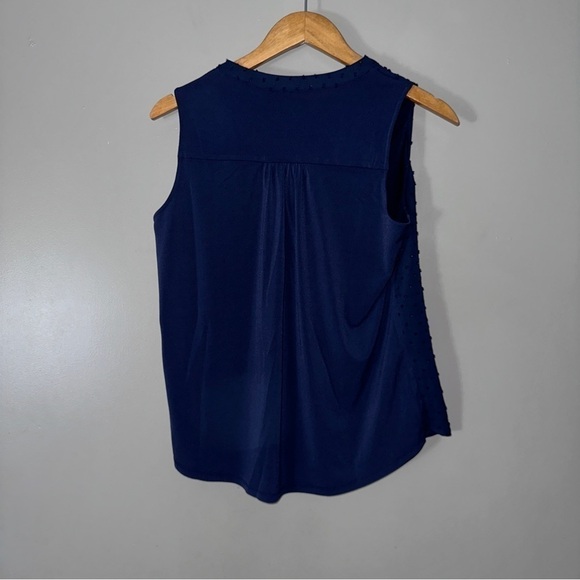 Charter Club Polka Dot Sleeveless Blouse - Picture 5 of 6